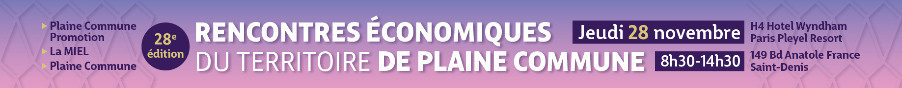 Rencontres Économiques du territoire de Plaine Commune